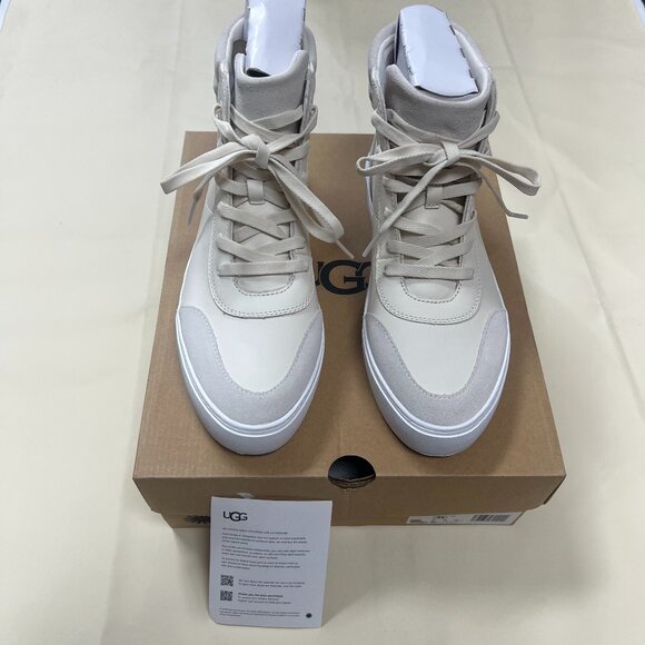 NEW UGG W Zilo High II Women's Suede High Top Sneakers Boots white US 11 EU 42" - Picture 1 of 13